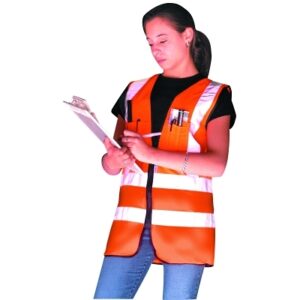 Class 2 Surveyor Style Solid Vests with 3M™ Scotchlite™ Reflective Tape, 3X-Large, Hi-Vis Yellow